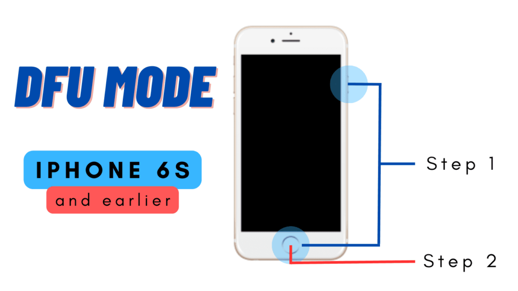 DFU mode on iPhone 6S and earlier